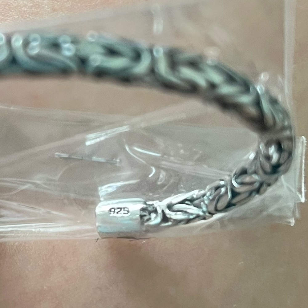 .925 Sterling Silver Cuff - Picture 2 of 3